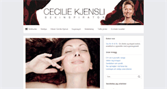 Desktop Screenshot of ceciliekjensli.no